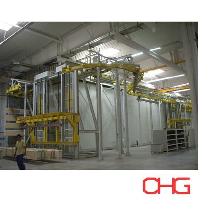 좋은 가격 Professional Customized Iron Electric Control Cabinet Powder Coating Line with Lift and Hardware Spraying Equipment 온라인으로