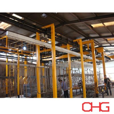 자동 파우더 코팅 생산 라인 PVC 스프레이 부스 사용자 정의 총 무게 패키지