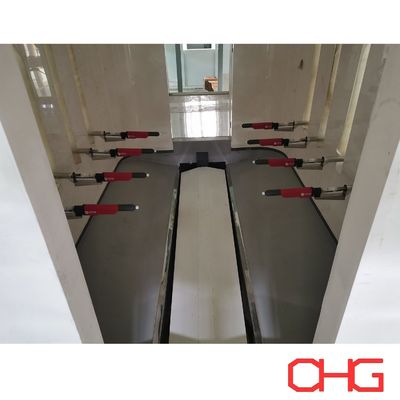 탄소 강철 엽의 파우더 코팅 라인, 로봇 롤러 및 가이드 장비 설치