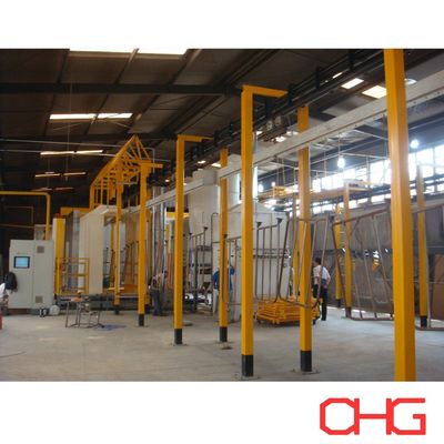 PLC 제어 하드웨어 파우더 코팅 라인 장비 컨베이어 시스템 및 스프레이 부스