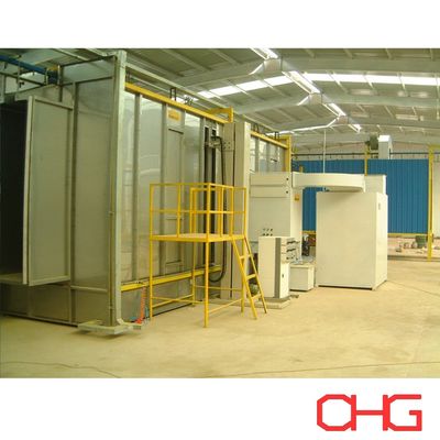 스테인레스 스틸 자동 스프레이 부스 파우더 코팅 전극적 페인트 부스 사용자 정의