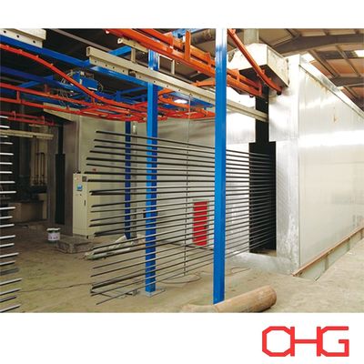 알루미늄 프로파일 자동 사용자 정의 분말 코팅 라인 첨단 기술