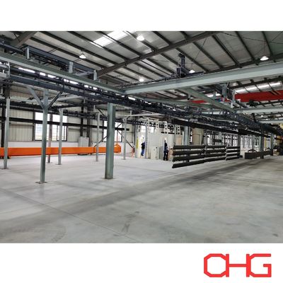 맞춤형 코팅 필요에 대한 금속 기판 분말 코팅 생산 라인