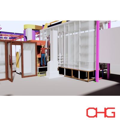 좋은 가격 내구성 하드웨어 분사 장비와 함께 금속 기판 전자 정적 자동 분말 코팅 라인의 전문 온라인으로