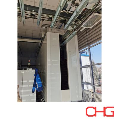 좋은 가격 자동 스프레이 기술 및 안정적인 오버헤드 컨베이어 시스템으로 MDF 및 금속 보드에 대한 사용자 정의 파우더 코팅 라인 온라인으로