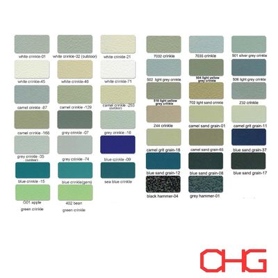 내구성 및 에포시 파우더 코팅 마찰 정적 코팅 용 파우더 9-12m2/kg 커버리지 180 ordm C 정상 온도 경화