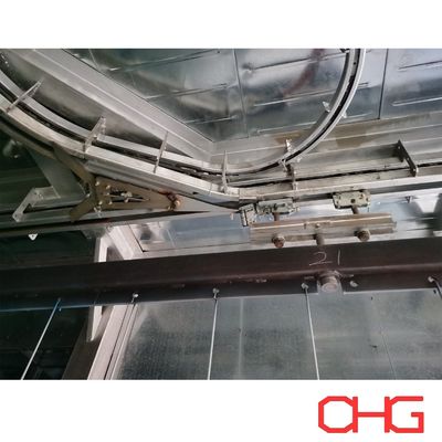 코팅 생산 라인을 위한 맞춤식 전력 및 자유 상부 컨베이어 시스템 맞춤형 안내 장비 설치